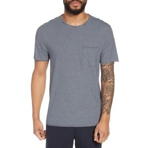 Vince Mens Slim Fit Striped Pima Cotton Pocket Tee Size XL Short Sleeve‎ Casual